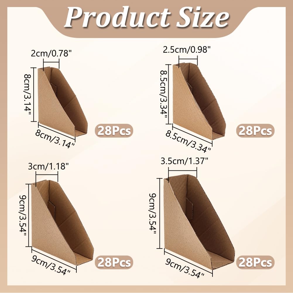 WADORN 112 pièce 4 tailles Protection D'Angle en Carton Réglable, 2/2.5/3/3.5cm Convient aux Cadres Protection D'Angle pour Emballage de Cadre Photo Bord D'Emballage pour L'Expédition Déménagement
