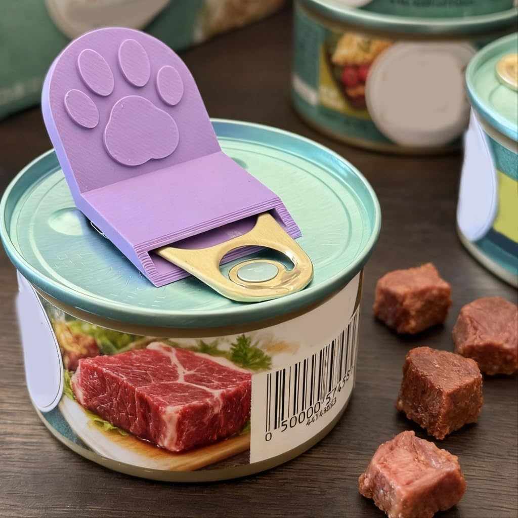 2 Piece Cats Dog Food Can Opener With Nonslip Grip Ergonomic Tab Opener Lifter Tool For Easy Opening Pet Food
