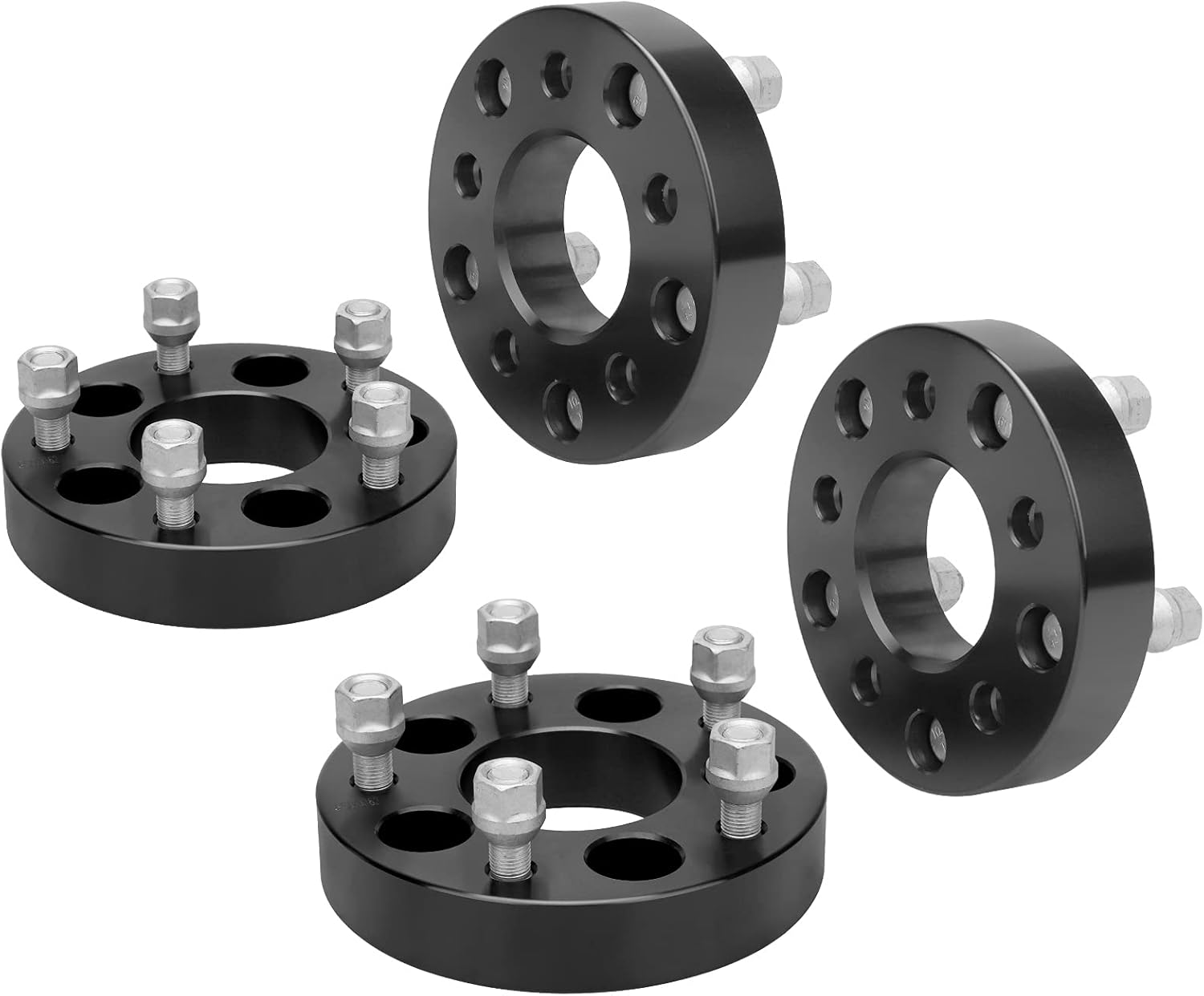 IRONTEK 5x4.5 to 5x5 Wheel Spacer Adapters Change Bolt Patern 5x114.3mm to 5x127mm (1.25" Thickness, 71.5mm Hub Bore, 1/2" x 20 Studs) Wheel Adapter Fit for Jeep TJ Cherokee Jeep Wrangler