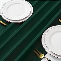 Vista 120 de Manyshofu 12Pcs Satin Orange Table Runner - 12 x 72 Inch Long Size, Party Table Runner Decor Bright & Smooth Wedding Decorations Table Runners for