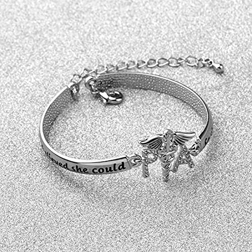 CHOORO Physician Assistant Graduation Gift Physicians Assistant Bracelet She Believed She Could So She Did Bracelet PA Student Gift3