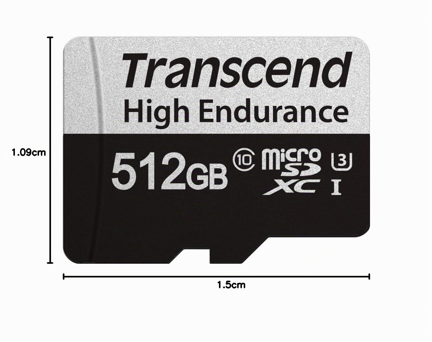 Transcend TS512GUSD350V Carte mémoire Micro SD U3 Full HD jusqu'à 100 Mo/s, pour Appareil Photo et Drones 512 Go 350 V