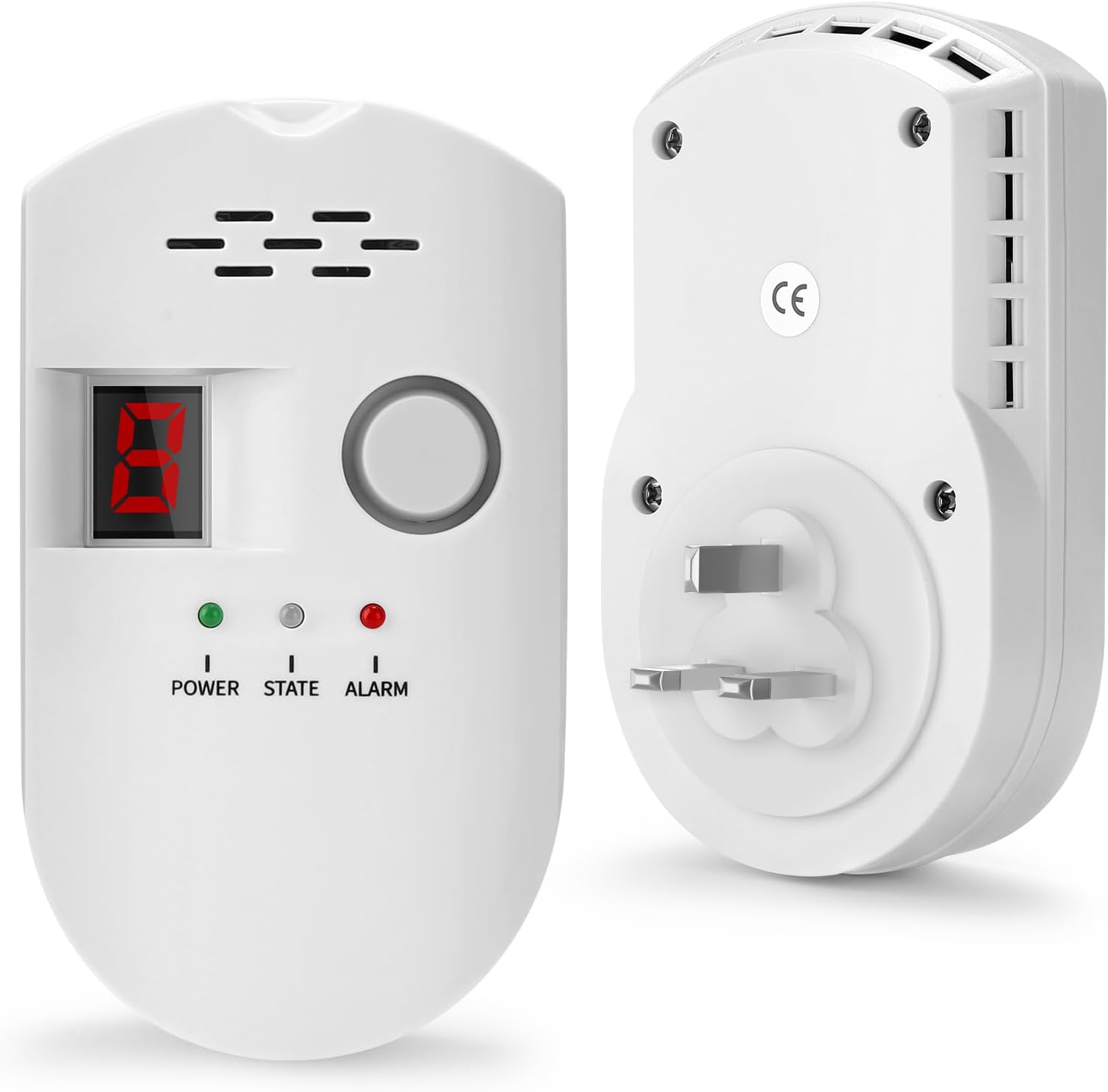 Firlarm Plug In Combustible Natural Gas Leak Detector for Home, LPG