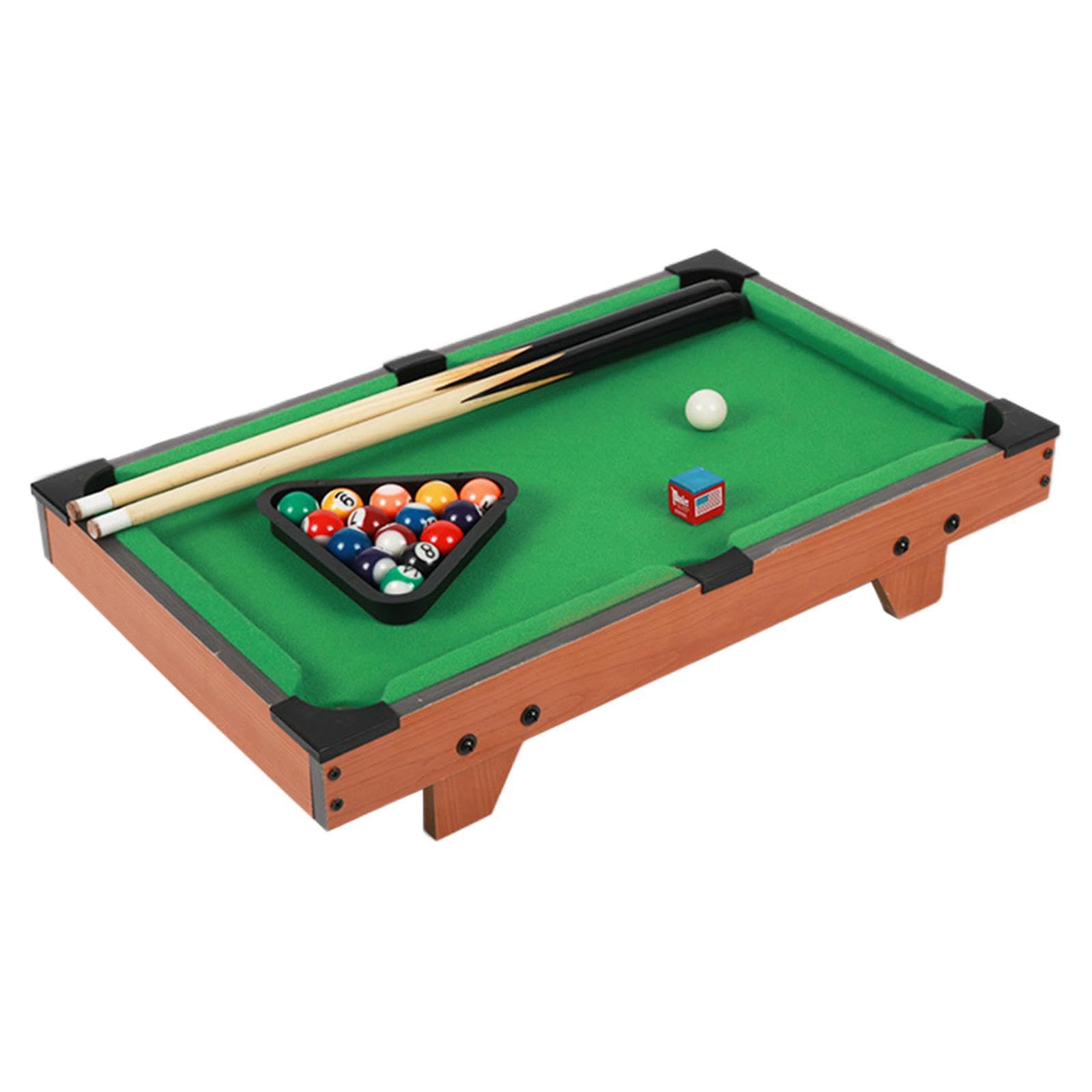 Tavolo da Biliardo Mini Premium con Tutti Gli Accessori necessari per attività serali di Gioco in Famiglia, 1 Set di Palle da Biliardo, Triangolo per
