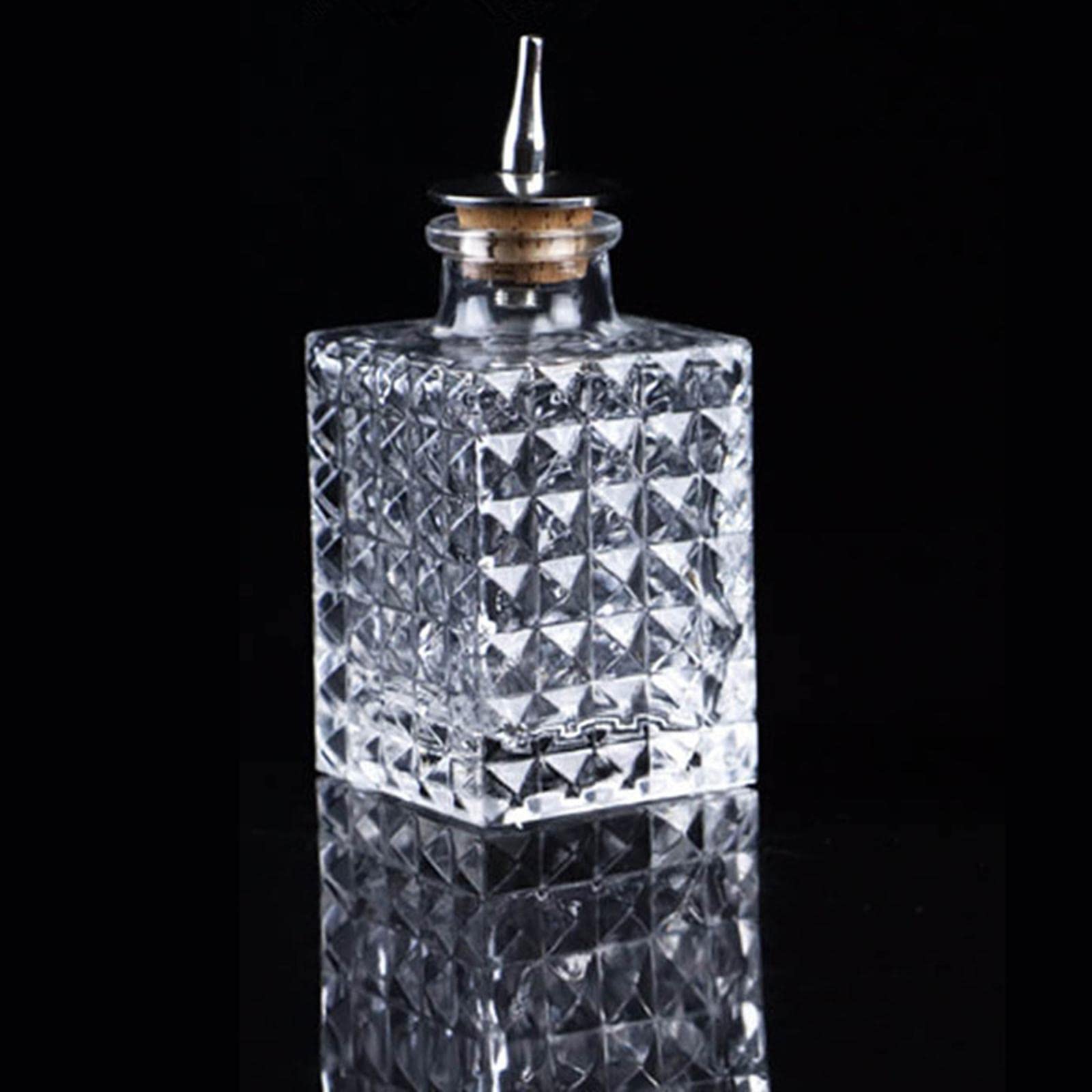 2 Pezzi di Vetro Amaro Bottle Dasher Bottle Decanter per Bar a hogar