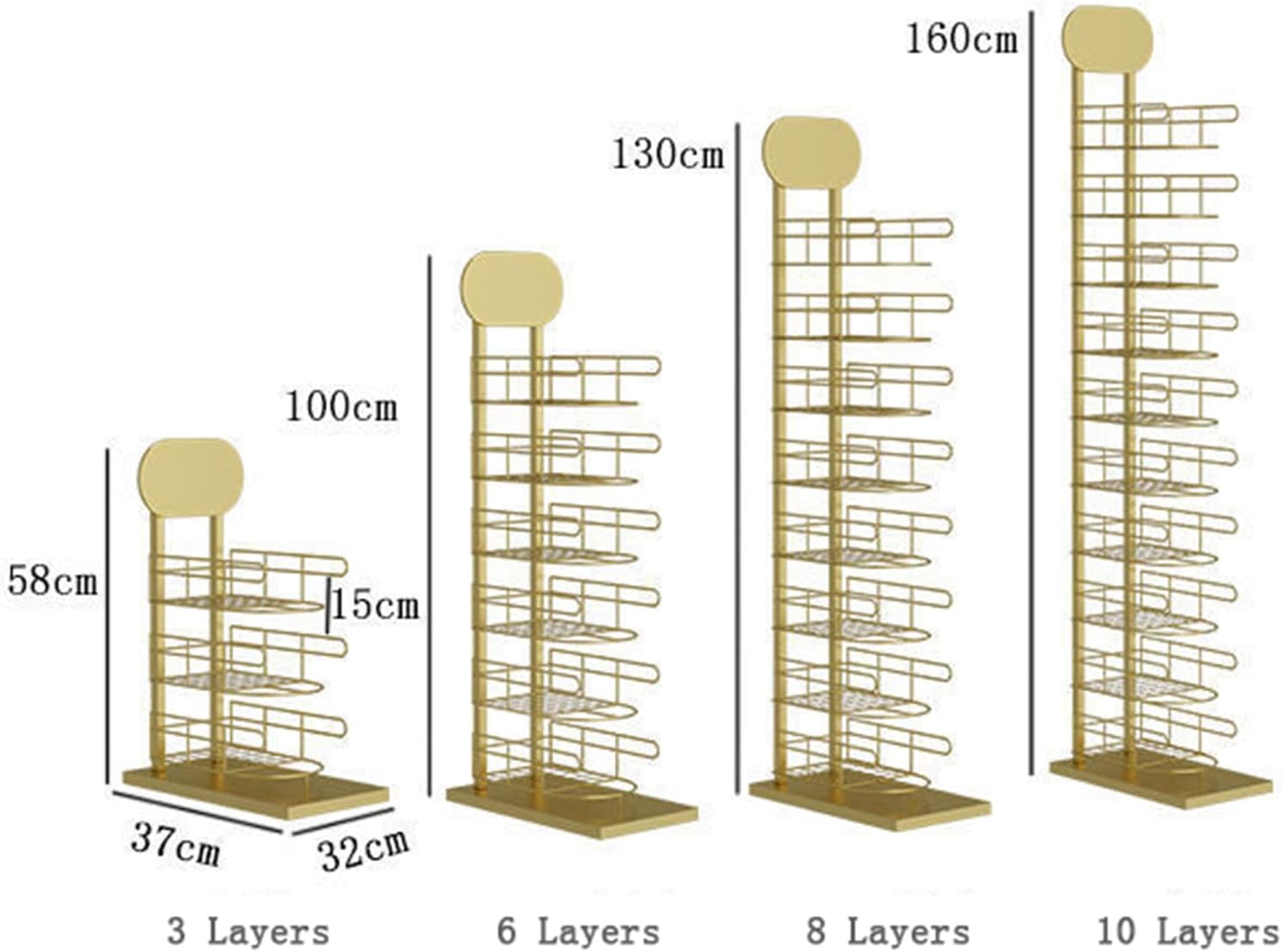 Display Stand Hat Racks Metal Hat Display Stand Hat Hanger Organizer Free Standing Caps Holders Metal Floor Rack for Caps Hats - Vertical Hat Rack