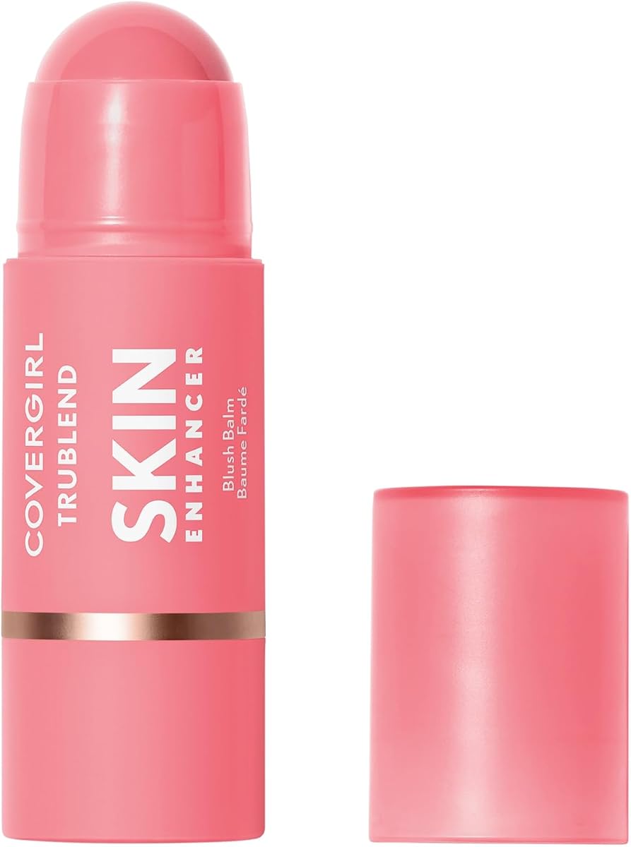 Trublend Skin Enhancer Blush Balm Stick, fórmula vegana, fácil de usar, se desliza sin esfuerzo, no graso, no se arruga - 200 Pink Sprinkle (rosa brillante, cálido)