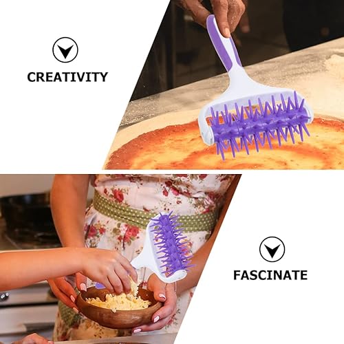 Miniatura 3 de Paquete de 2 perforadores de pizza profesional para masa de pizza, rodillo para pastelería, rodillo de masa para tartas