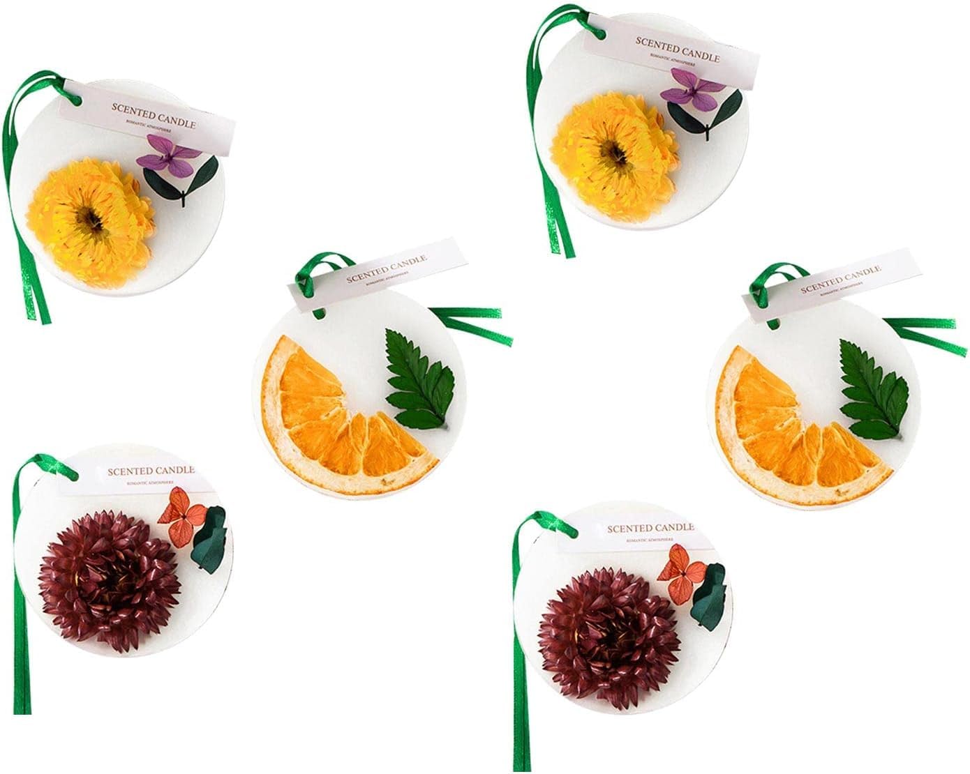 YHRY 6Pcs Wardrobe Aromatherapy Wax Tablets, Closet Deodorizer Air Freshener Scented Wax Wax Flakes Solid Wax Scented Sachets Sachets Bags for Drawer Closet Bedroom Home (Floral-A)