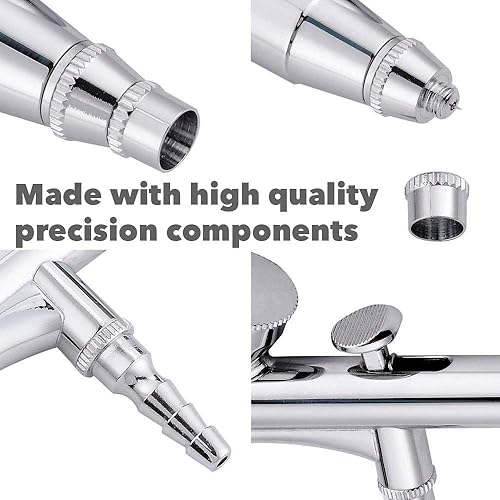 Miniatura 7 de Pistola de aerógrafo portátil de alimentación por gravedad para aerógrafo de clavos, pistola de oxígeno, pintura en aerosol de seda, kit de