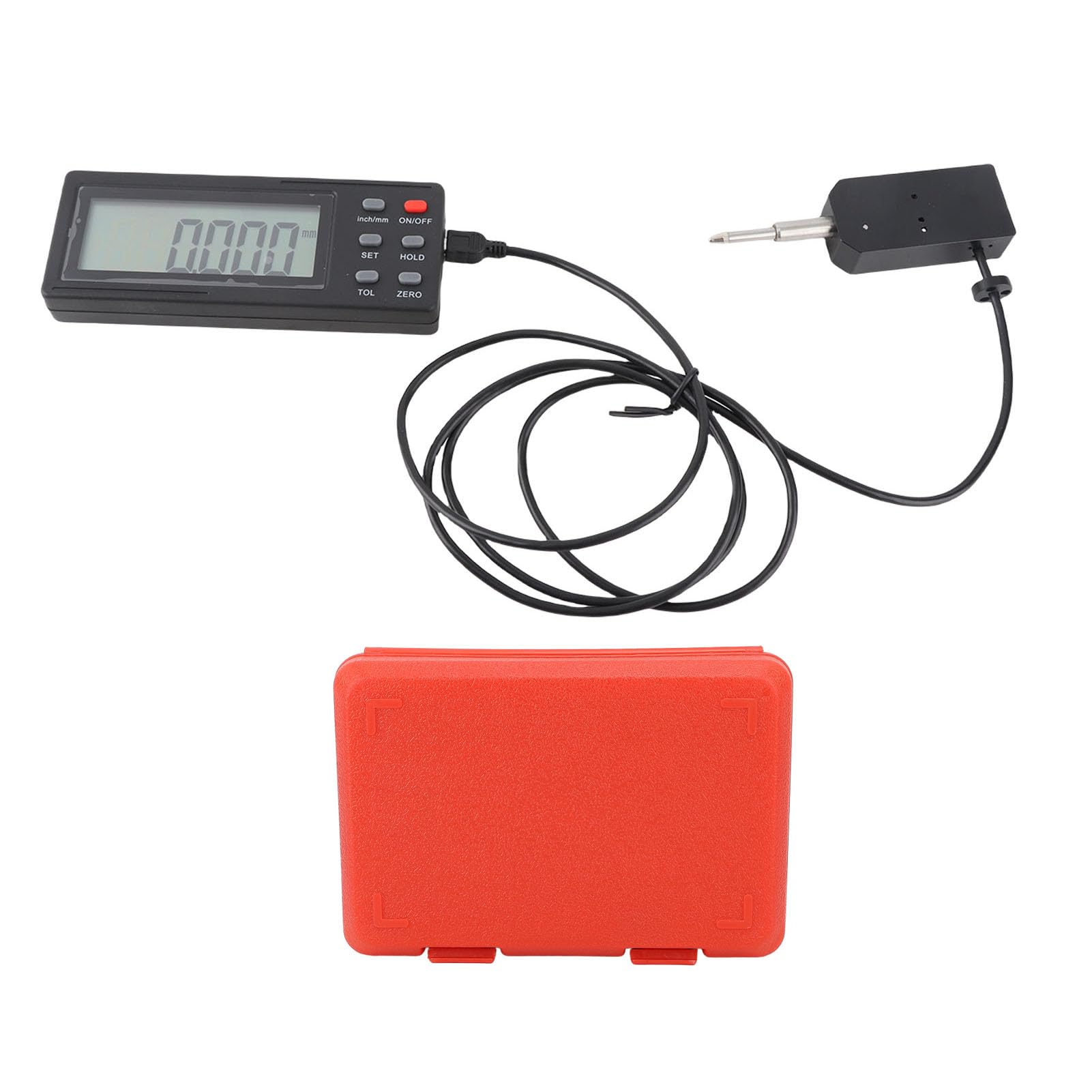 SIXRUN Digitales Mikrometer, Aluminiumlegierung, LCD-Mikrometer, 0 Bis 12,7 Mm, 0,001 Mm Auflösung, Multifunktions-Messwerkzeug für Maschinisten, Heimwerker und Präzisionsprüfung