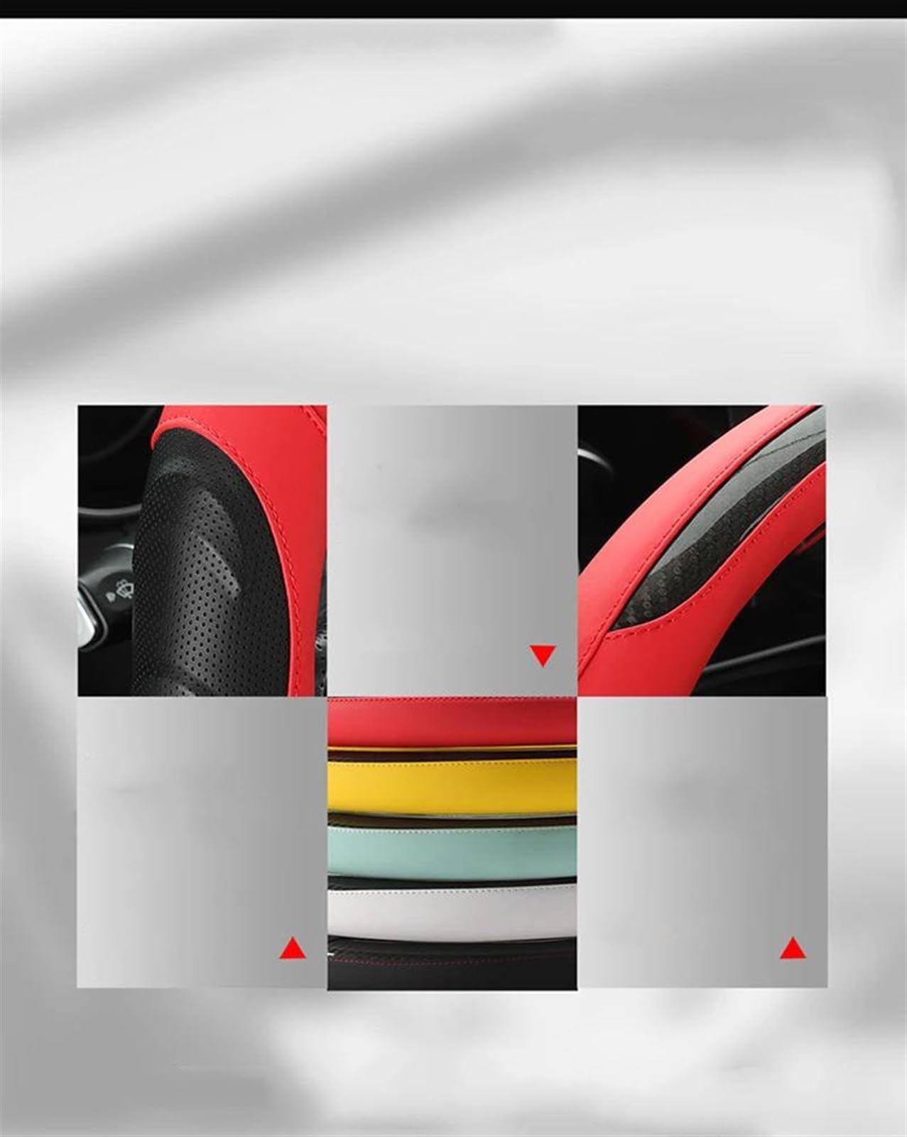 Housse De Volant Pour Suzuki Swift Samurai Vitara – Manchon Antidérapant Rouge (Lot De 2) - 3