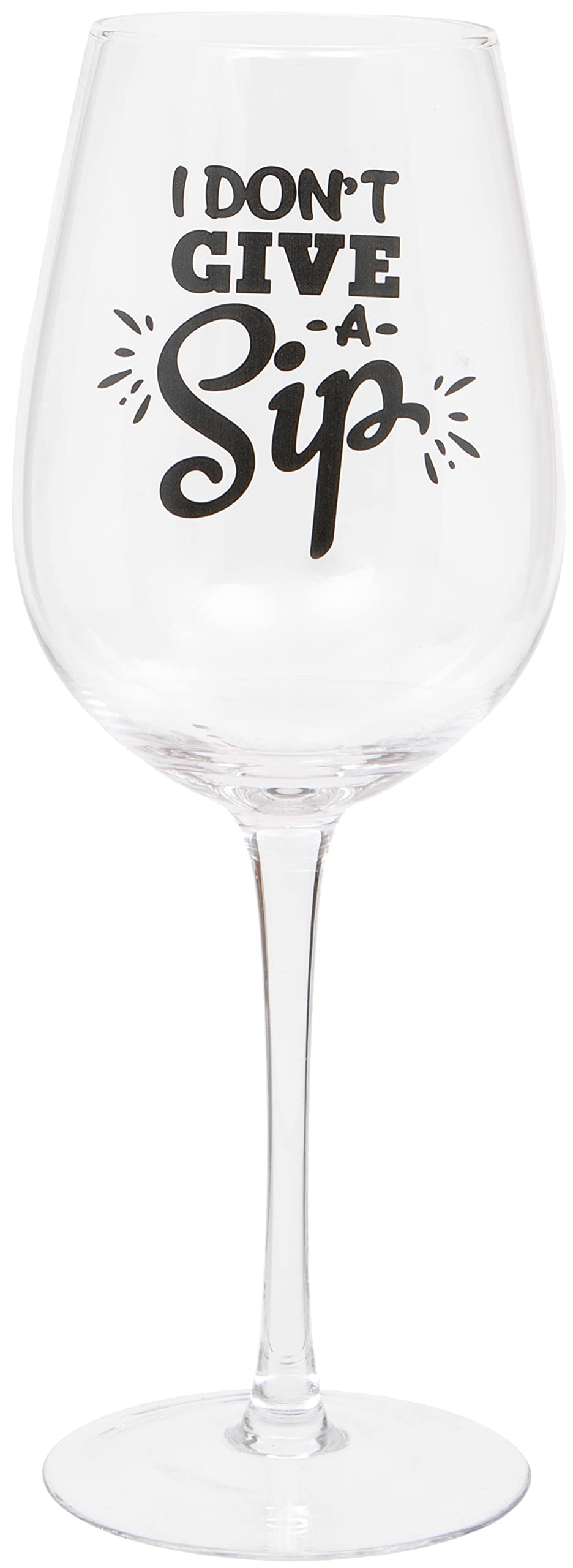 Maturi I Don't Give a Sip' Humorous Wine Glass, 420ml