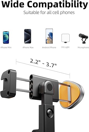 Miniatura 6 de TODI - Trípode portátil para selfie stick de 63 pulgadas con control remoto y trípode para iPhone para grabación de video, trípode de viaje para