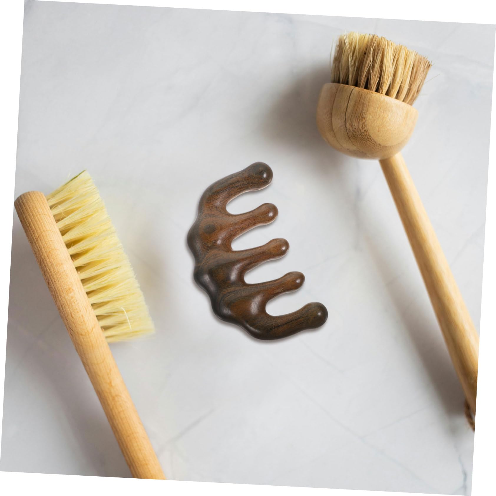 2pezzi Pettine Massaggiatore Per Capelluto e Strumento Design e Finitura Per Comfort Assoluto
