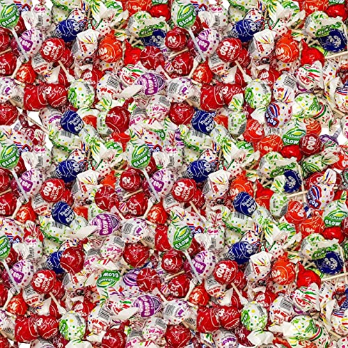 Assorted Charms Blow Pops & Tootsie Pops Bulk Candy 10 Flavor Lollipops Variety Value Pack 8 Lb (128 Oz) #TOP1