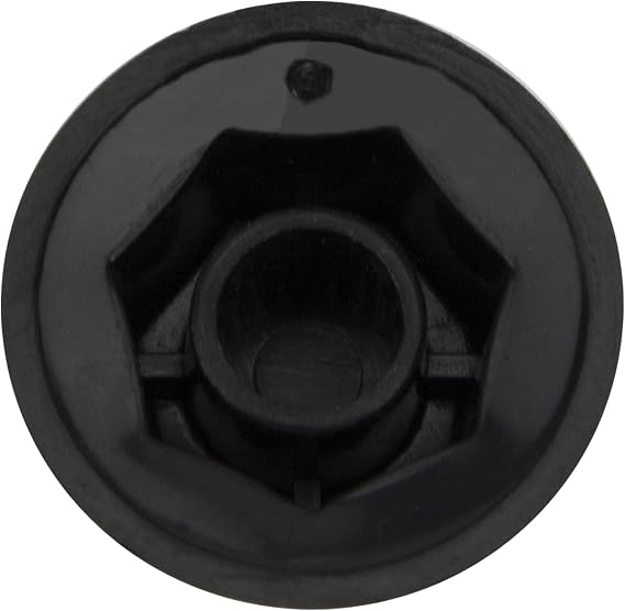 18Pcs Yootones Black Guitar AMP Effect Pedal Knobs Pointer Knob Compatible with Electric Guitar Bass Amplifier Effects Pedal Audio Replacement (14.8 x 20mm)