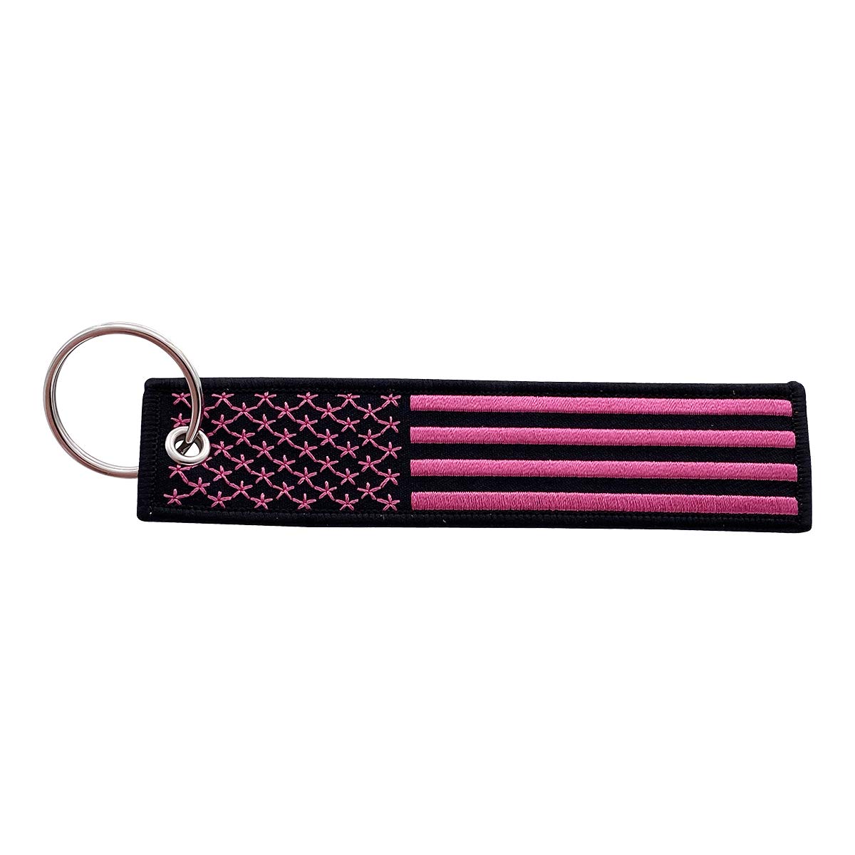 USA American Flag Keychain Tag Key Ring - Keys, Cars, Motorcycles, Bikes, Scooters, Backpacks, Luggage, Gifts, & More