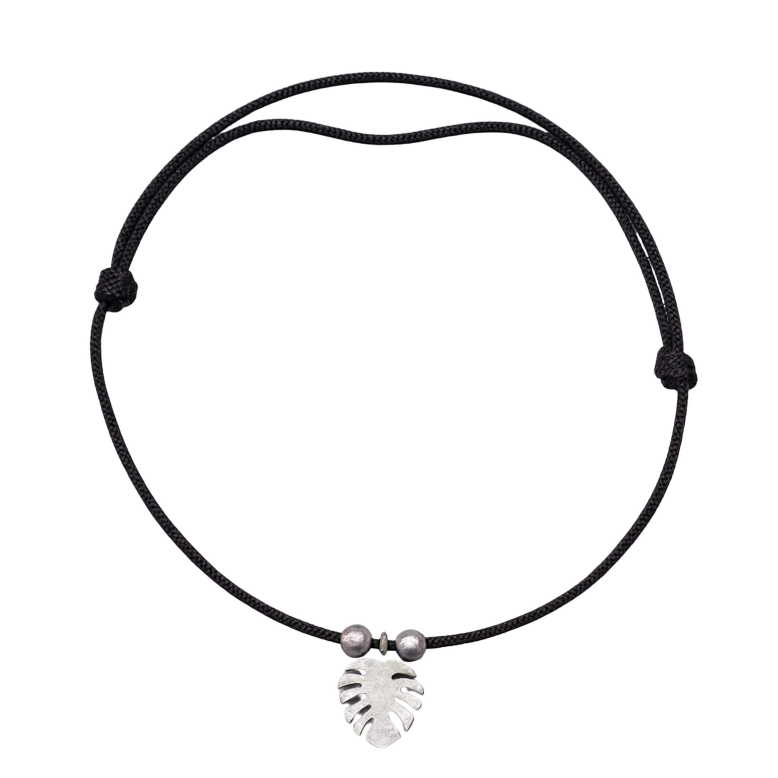 925 Sterling Silver Single Black Thread Anklet for Women & Girls | Handcrafted, Adjustable, Traditional & Modern Design-image-1