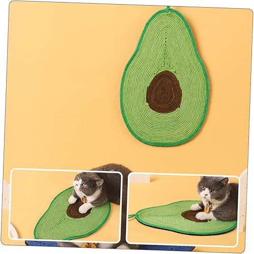 Miniatura 3 de Alfombrilla rascador para gatos, accesorios de sofá, juguete de aguacate, decoración para colgar en la pared, postes rascadores para gatos,