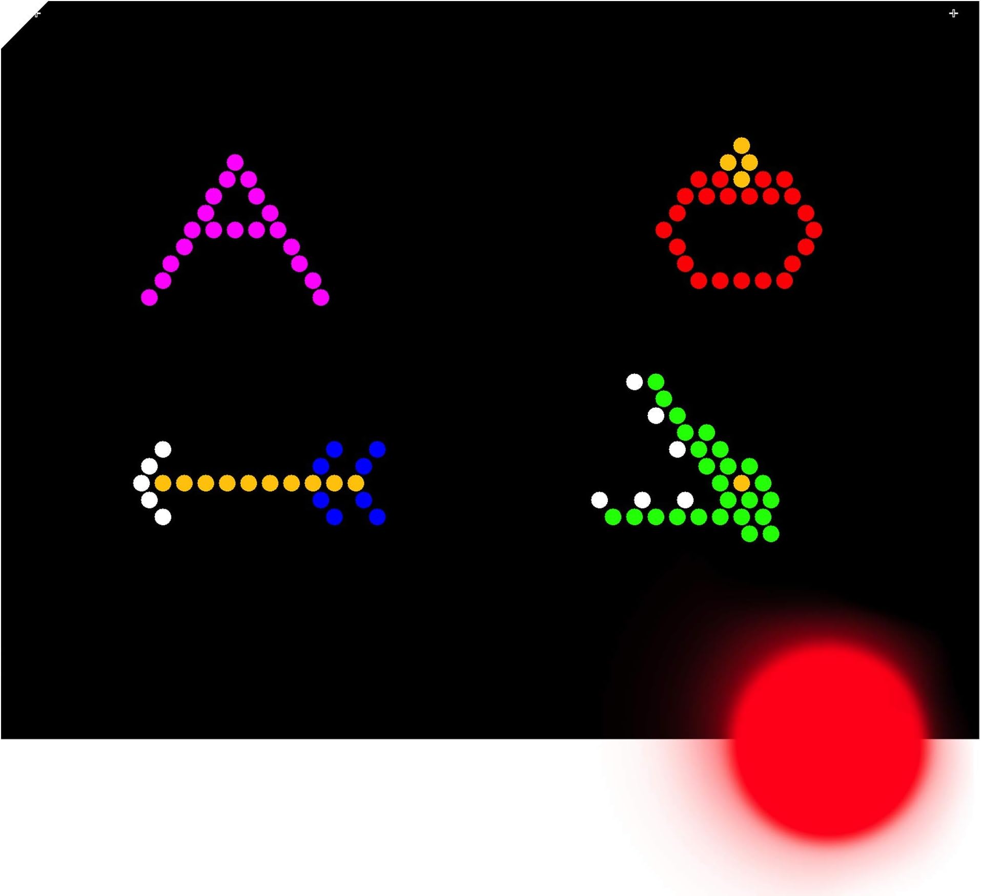 Classic 9x12 Lite Brite Refill: Letters (RECTANGLE - 26 Sheets)