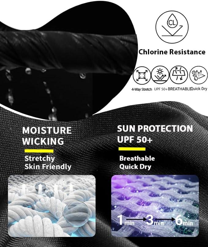 Women 3" High Waisted Swim Board Shorts UPF50+ Quick Dry Boy Shorts Swim Bathing Suit Bottoms with Pockets - Image 6