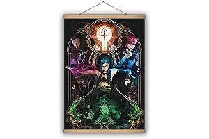 Jinx Hanging Poster: Arcane League of Legends
