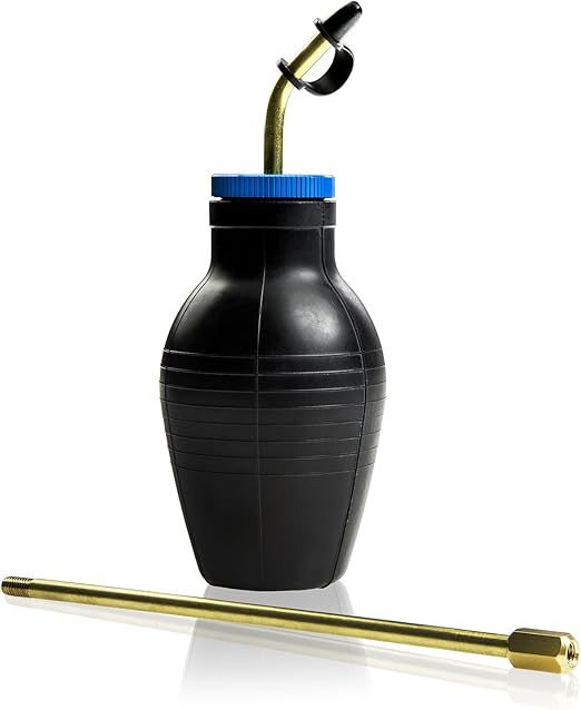 Ivation Bulb Duster Sprayer – Handheld, 7" Extendable Applicator for Earth & Other Home Powder Applications – Non-Toxic, All-Natural – Small