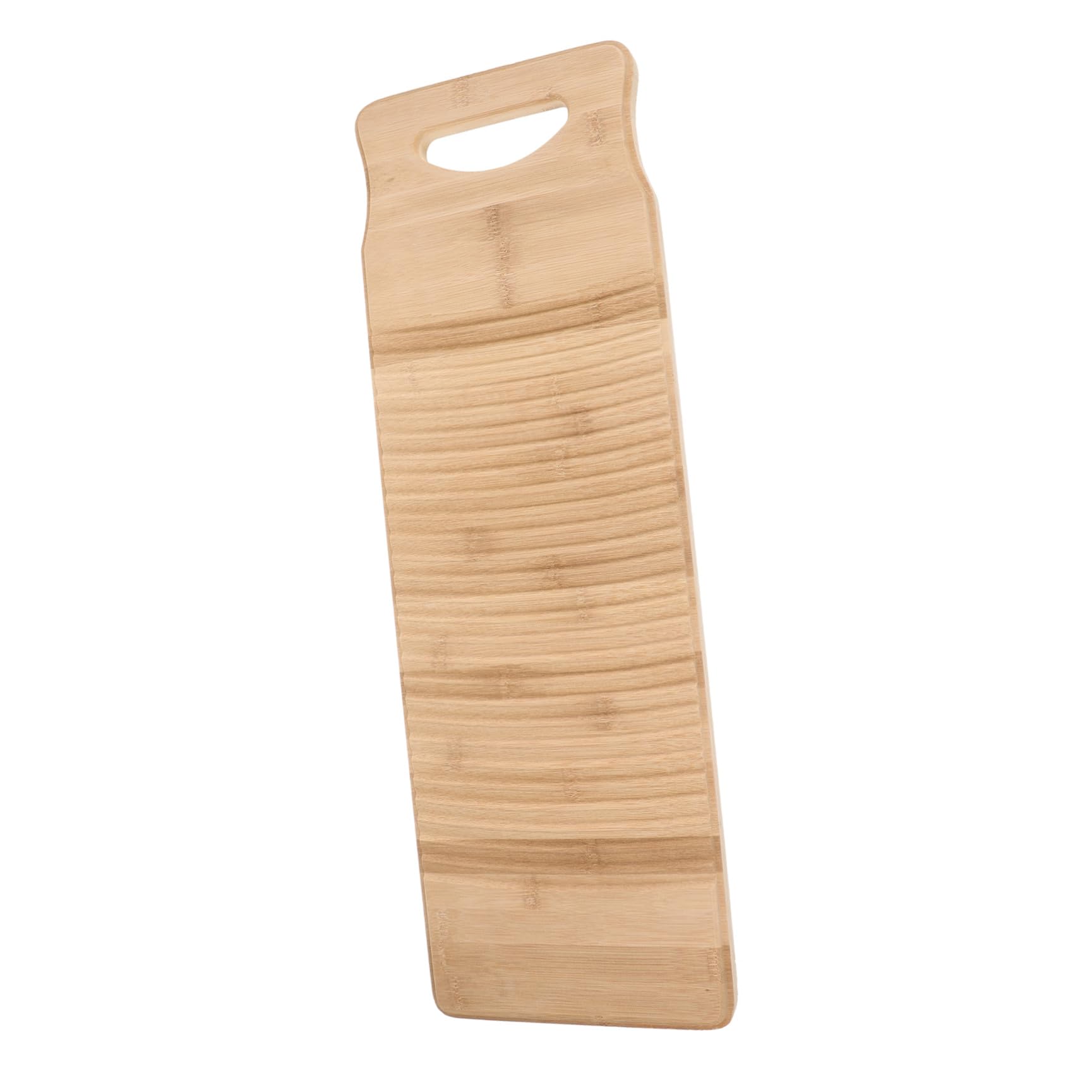 BETOOKY Tabla de Lavar Ropa de Bambú, Antideslizante y Duradera, Bordes Redondeados, 60 X 20 X 1,8 CM, para Hogar y Tienda