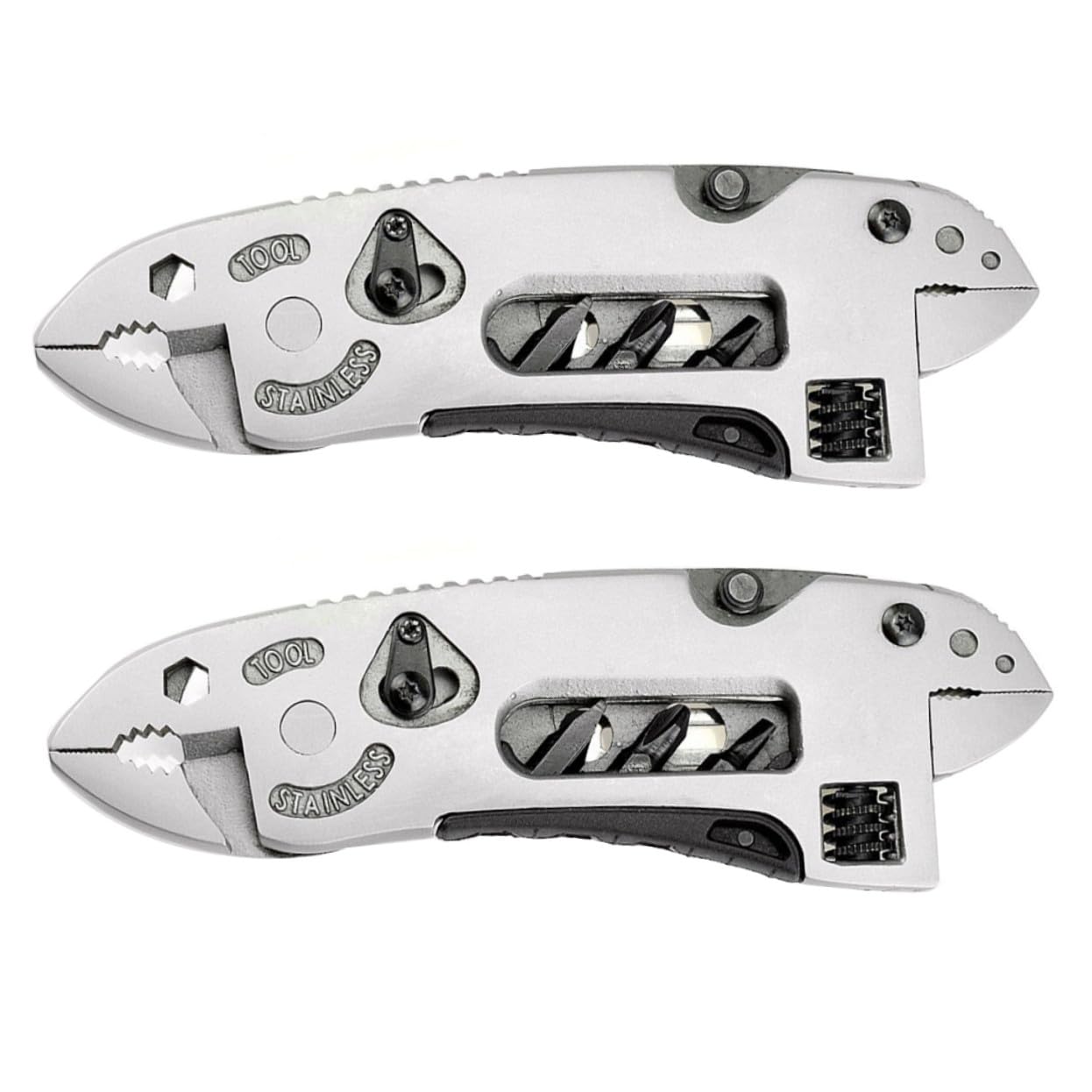 Gatuida 2pcs Pinces Multifonctions en Acier Inoxydable, Résistant à L'usure, Outil Multi-usage pour Camping, Chasse et Usage Quotidien