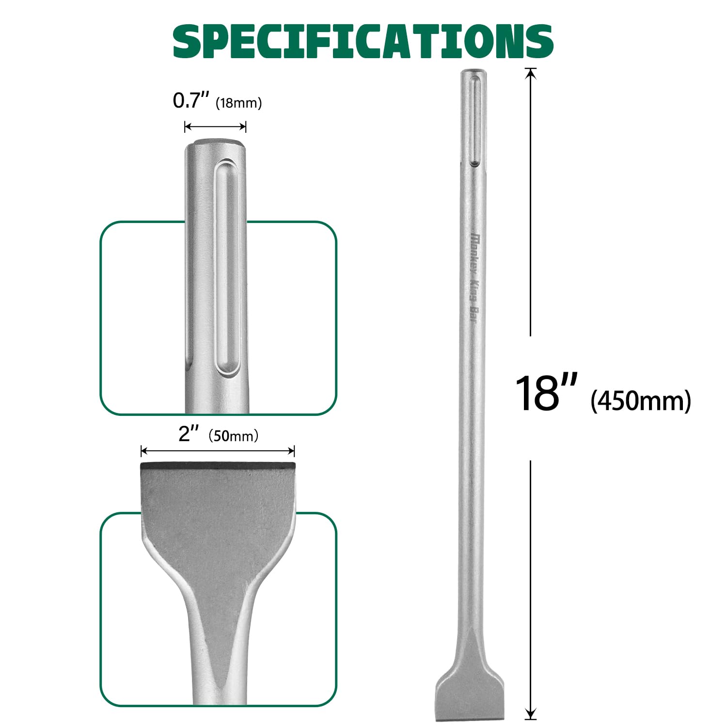 MonkeyKingBar- SDS Max Scaling Chisel 18