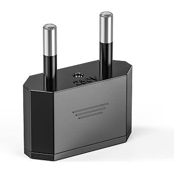 US to EU Adapter 2 Pin Ancable Travel Plug to EU 1 Piece Germany Europe America Mexico Canada Egypt Spain Plug with USA Power Supply Converter for Devices