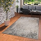 Material: 100% polipropileno Pergamon Tawira Vintage - Alfombra de diseño - Plata Clásico - 5 Tamaños