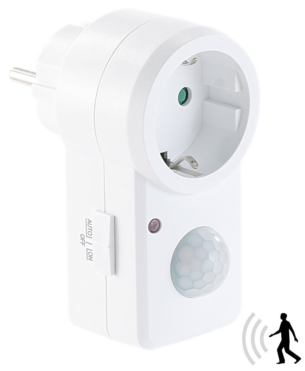 PIR Steckdose Revolt Revolt Dämmerungs-Steckdose 4er Pack - Bewegungsmelder Steckdose Mit Lichtsensor PIR Steckdose Set
