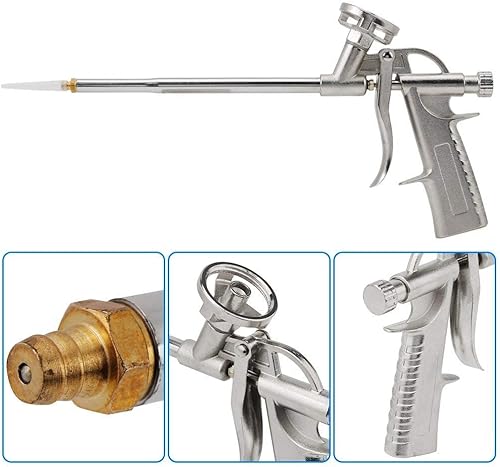 Miniatura 8 de Material de aluminio espuma expandible pistola de pulverización sellador dispensador PU aislador aplicador herramienta