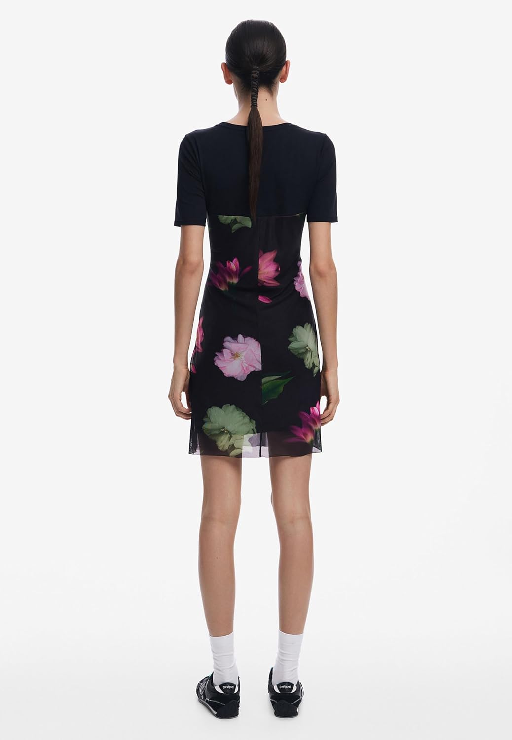 Desigual Women's Short Dress With Combined Flowers - Image 4
