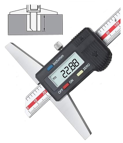 GLTL General Tools Depth Gauge Vernier Caliper,0-6