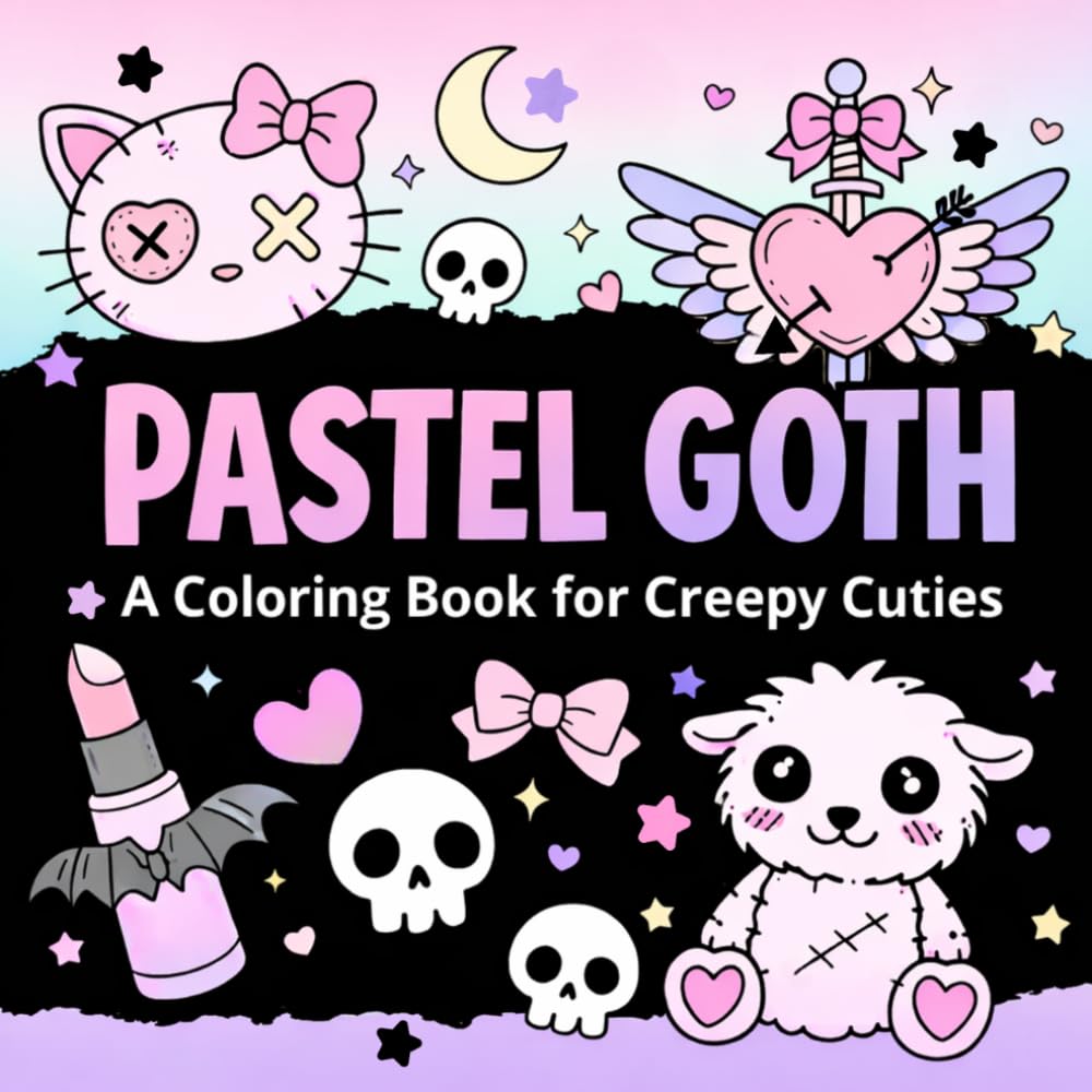 Pastel Goth: A Coloring Book for Creepy Cuties