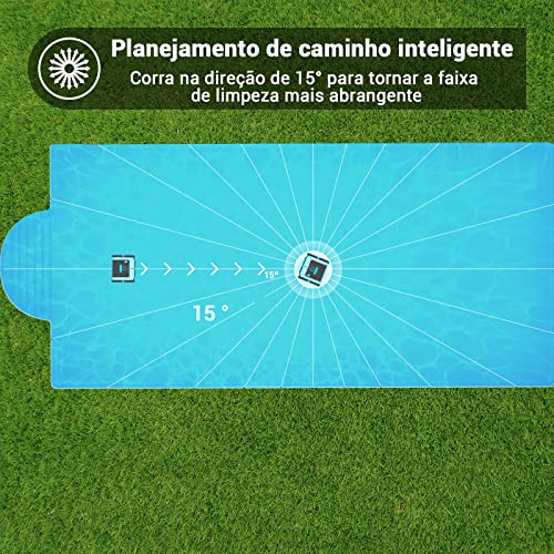 AIPER Robô Limpador Piscina Aspirador Automático Para Piscina Ate 15 M, 110-220V