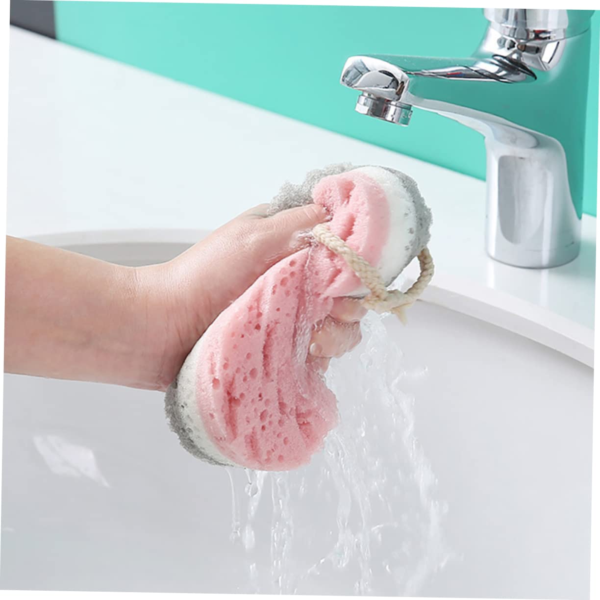 Angoily 18piezas Esponjas De Baño Exfoliantes Para Adultos Esponjas De Limpieza Suaves y Absorbentes Aleatorios