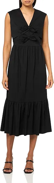 Anne Klein Women's Bow Detail Modern Midi Dress