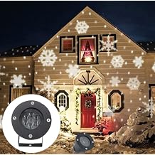 ATMO Snowflake Projector Light, Snow Falling Light LED Christmas Snow Light,Indoor Outdoor Projector Lamp White