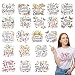 Papiailove 20Pcs Inspiration Quotes Dtf Transfers Ready to Press Motivational Iron on Transfers for Tshirts Positive Affirmation Saying Transfer Vinyl Stickers for Clothing Pillows Bag DIY Crafts