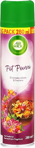Air Wick 280ml Air Freshener, Pot Pourri, Spray Can, Household Cleaning, Eliminates Odours, Safe On Fabrics