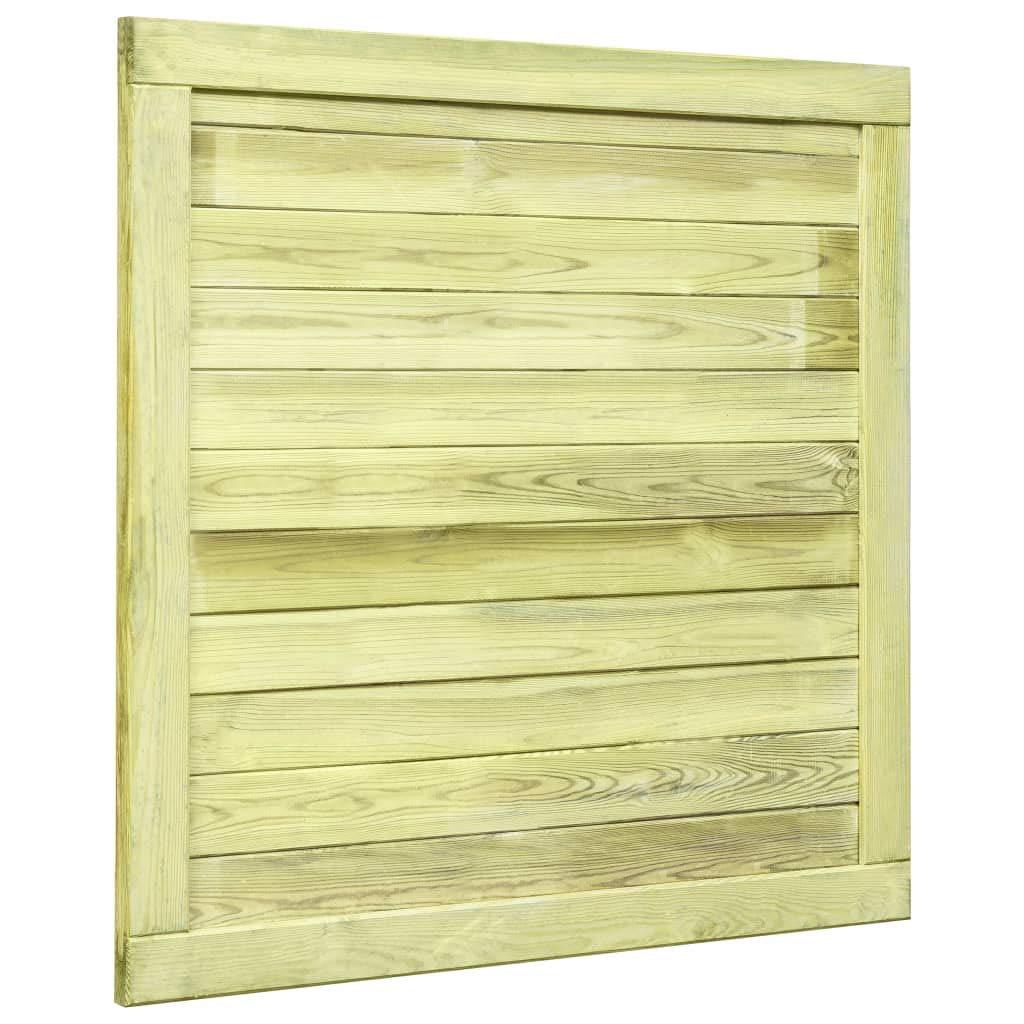 Cancello da giardino in legno di pino massiccio, 100 x 100 cm | Impregnato in autoclave, resistente alle intemperie, fascino rustico, facile da montare con viti