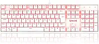 Redragon TECLADO MECANICO MITRA K551W SINGLE COLOR SWITCH BRANCO, UNICO