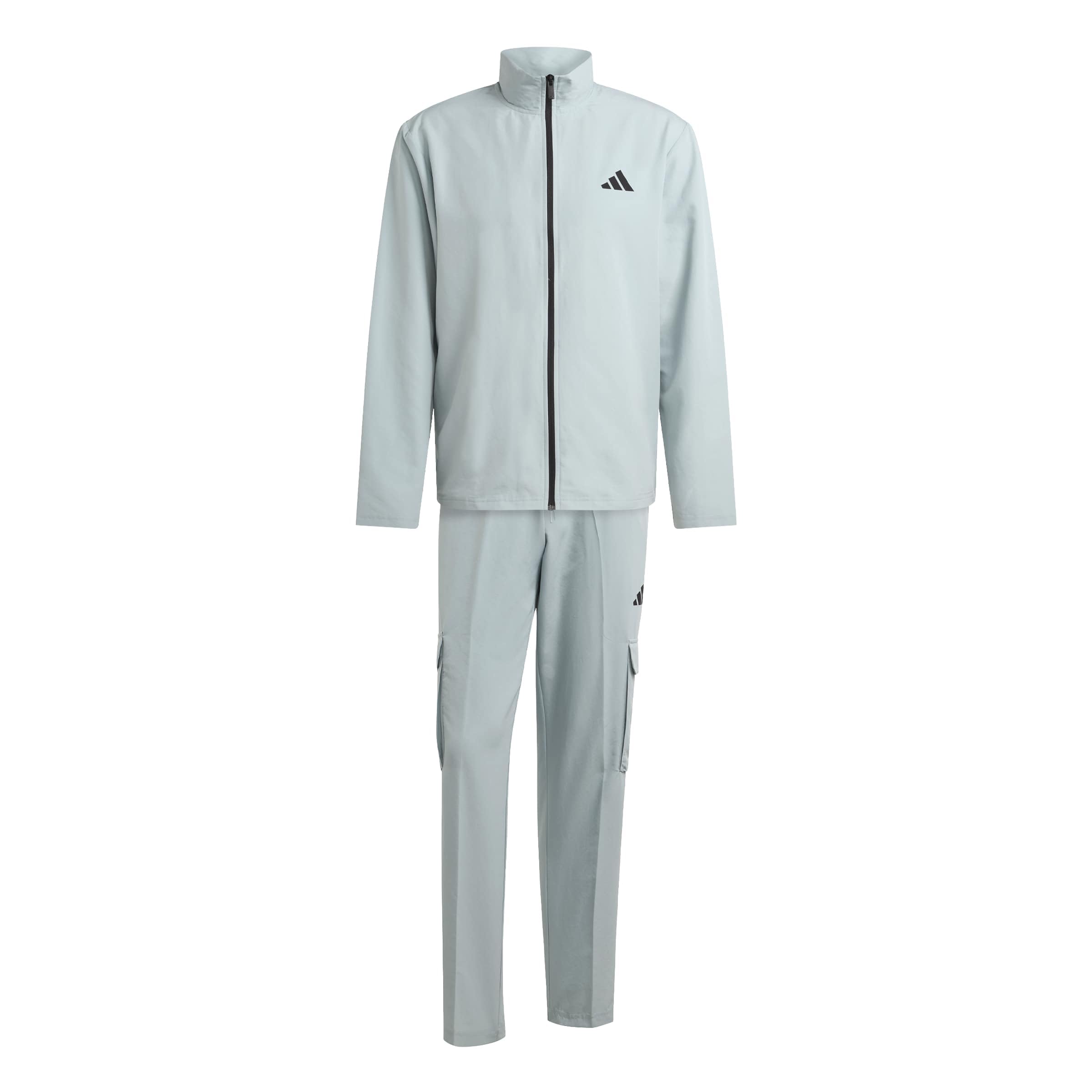 adidas Men's SPORTSWEAR WOVEN CARGO TRACKSUIT, Wonder Sage, XS