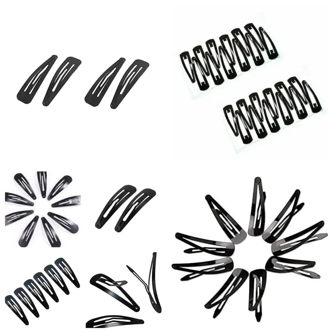Hair Clips for Girls (Pack of 110pcs) – 5cm Matte Black Pins for Women, Strong Hold, Stylish & Durable Hair Accessories [SqSz-010j]