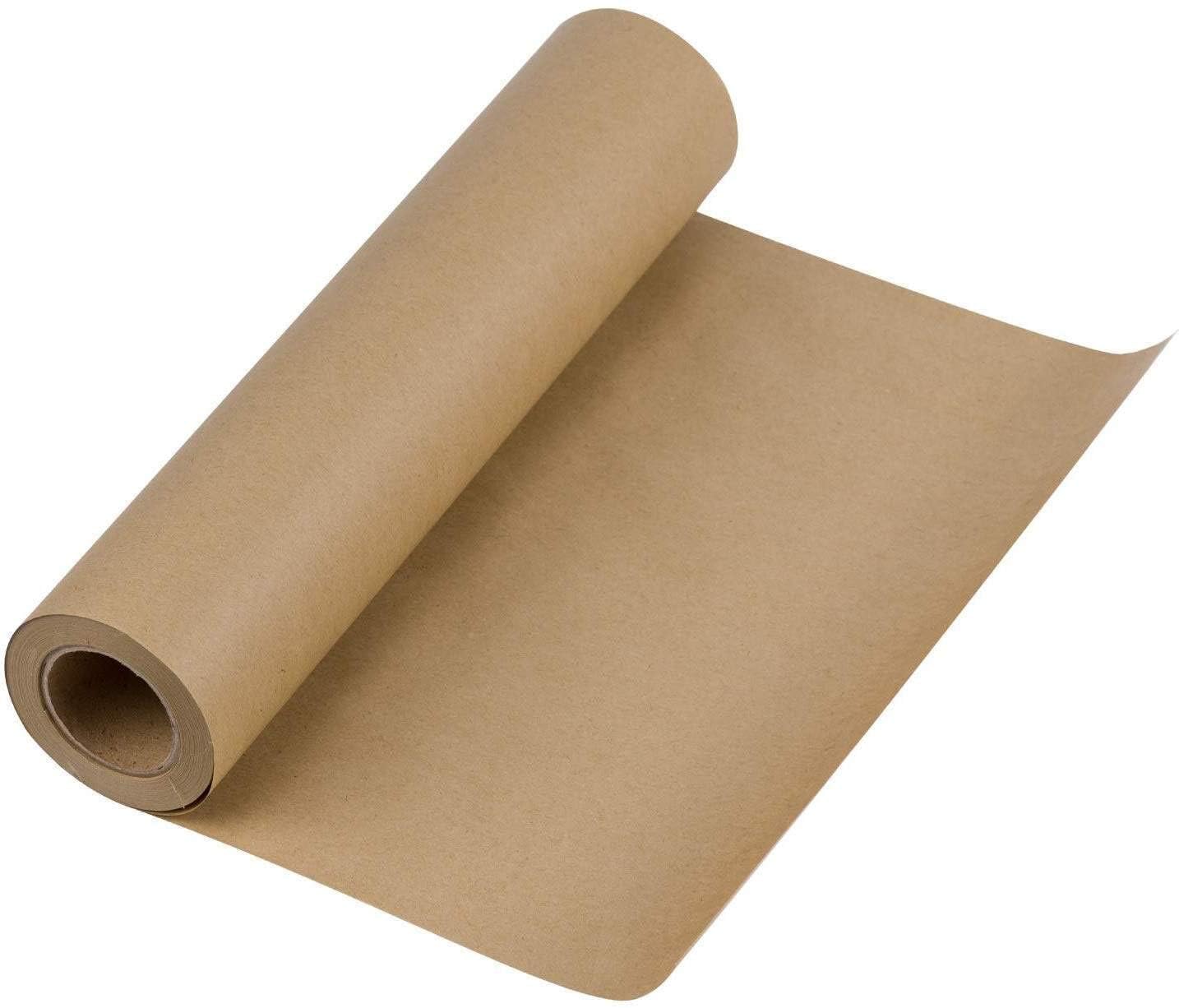 MM WILL CARE 18 inch x 10M golden brown kraft paper roll Premium Craft Paper Roll for Packing, Bags and Wrapping
