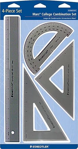 Staedtler Conjunto de combinación universitaria, plástico, humo transparente Staedtler Conjunto de combinación universitaria, plástico, humo transparente